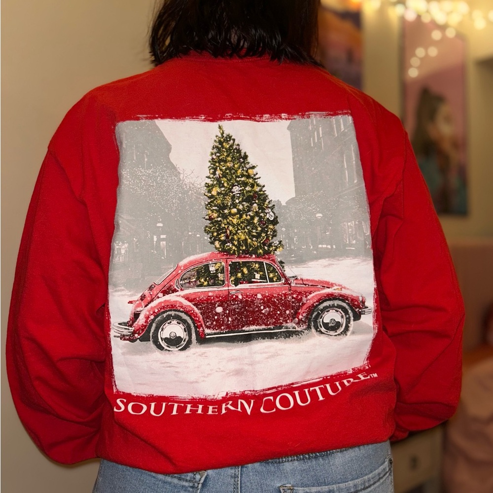 Southern Couture Red long sleeve